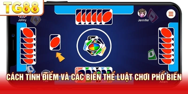 Luật chơi Uno online tính điểm dựa trên bài của đối thủ